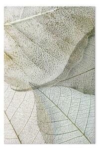 Quadro contemporaneo Configurazione fogliosa verticale - texture di foglie chiare