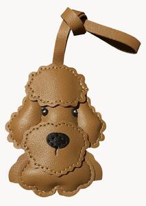 Portachiavi in pelle vegana fatto a mano Poodle