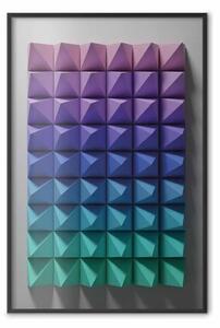 Poster: Immobile - figura geometrica multicolore in 3D