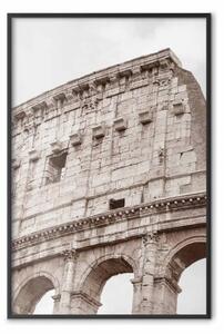 Poster: Colosseo - architettura storica su sfondo celeste