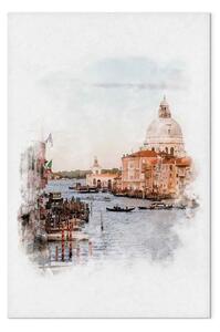 Quadro su tela Venezia acquerello - paesaggio città