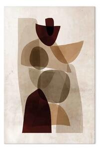 Quadro Intersezione di forme verticale - figure astratte