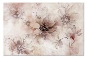 Quadro Poema fiorito largo - pianta rosa rustica
