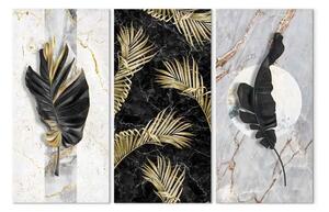 Quadro su tela Trio d'oro (3 pezzi)