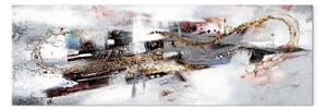 Quadro Gioco sulla neve stretto - astrazione artistica di disegni