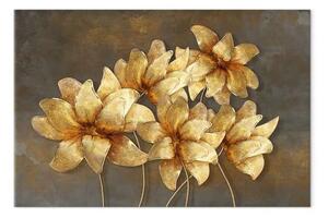 Quadro su tela Bouquet esclusivo largo - piante glamour