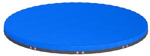 Outsunny Copertura per piscina rotonda Ø 550 cm telo antipolvere e impermeabile con corda e tenditore per estate e inverno, Blu | Aosom Italy