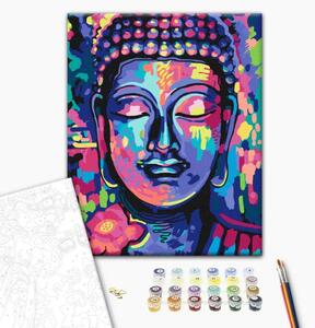 Quadro con numeri I folli colori di Buddha
