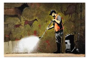 Quadro su tela Cave Painting by Banksy