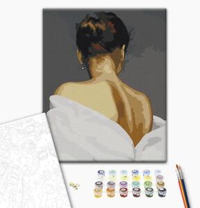 Quadro con numeri Schiena di donna