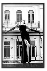 Poster: Parigi danzante - foto donna, sfondo architettura