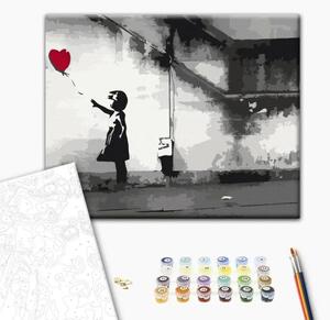 Quadro da dipingere con i numeri Amore fugace