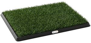 PawHut tappetino per cani con vassoio ed erba artificiale, 63 x 50,5 cm, verde | Aosom Italy