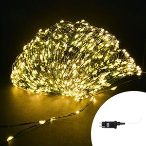 Stringa 50 metri da 1000 Microled Bianco Caldo fisso e Bianco Caldo intermittente Wisdom