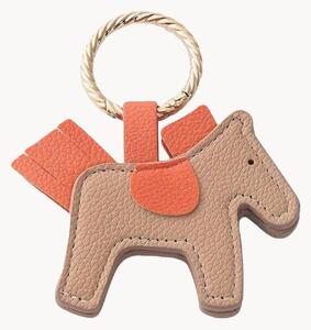 Portachiavi in pelle vegana fatto a mano Horse
