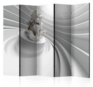 Paravento design Splendore angelico II - composizione con figura e illusione 3D