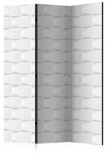 Paravento design Paravento astratto - composizione geometrica bianca