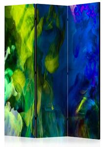 Paravento design Fiamme colorate II - astratto colorato