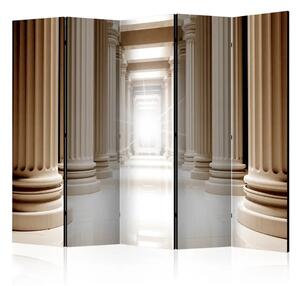 Paravento Nell'antico Pantheon II - inquadratura tra colonne beige