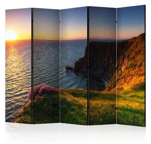 Paravento design Tramonto: Cliffs of Moher II - paesaggio marino
