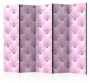 Paravento separè Dama in rosa II - composizione decorata con cristalli