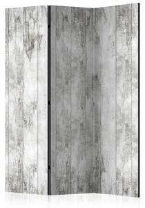 Paravento A sense of style - sfondo grigio, assi di legno