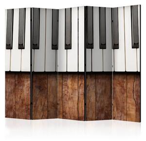 Paravento design Mogano di ispirazione chopiniana II - pianoforte
