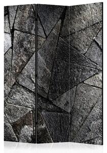 Paravento Pavement tiles grey - sfondo geometrico a triangoli