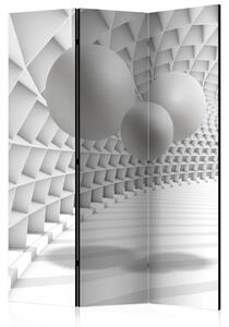 Paravento design Tunnel Astratto - illusione 3D su sfondo bianco