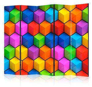 Paravento design Geometria dell'Arcobaleno II - modello 3D colorato