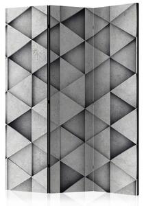 Paravento Triangoli Grigi - semplice composizione geometrica