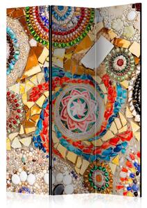 Paravento design Mosaico Marocchino - modello etnico con pietre colorate