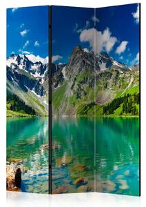 Paravento separè Lago di montagna - acqua azzurra nella natura