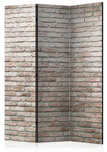 Paravento Mattone elegante - semplice composizione con muro rosso
