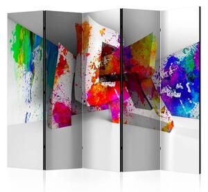 Paravento design Forme tridimensionali II - illusione colorata in 3D