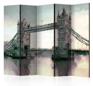 Paravento design Tower Bridge Vittoriano II - astratto con architettura