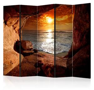 Paravento Uscita dalla Grotta II - bellissimo tramonto sul mare