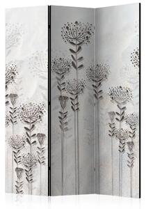 Paravento Giardino Invernale II - composizione beige con piante delicate