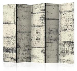 Paravento design Amo il Cemento II - texture di cemento industriale