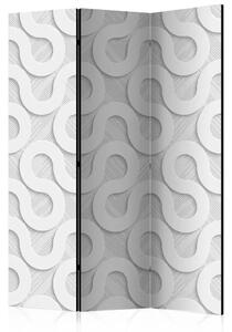 Paravento design Spirali Grigie - semplice composizione in motivo ricurvo