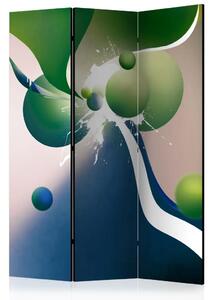 Paravento design Geometric explosion - insolita astrazione colorata