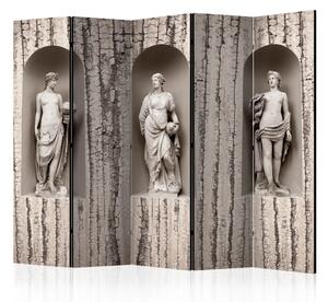 Paravento Nel Mondo Antico II - sculture umane, sfondo screpolato