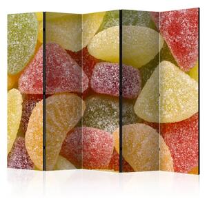 Paravento separè Deliziose Gelatine II - dolce composizione colorata