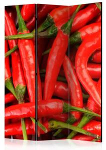 Paravento design Peperoncino - Sfondo - modello con verdure rosse infuocate