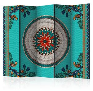 Paravento design Ispirazione popolare II - astrazione con Mandala etnica
