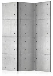 Paravento separè Domino - semplice composizione con texture di cemento grigio