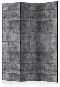 Paravento separè Fortezza di cemento - composizione industriale, grigio