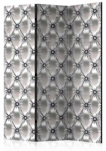 Paravento design White Queen - composizione elegante, grigio