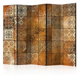 Paravento design Vecchi Piastrelli II - piastrelle Mandala orientali