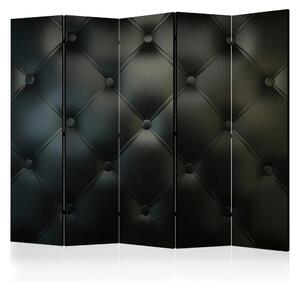 Paravento design Eleganza distintiva II - sfondo trapuntato nero